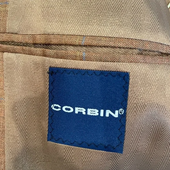 Corbin brown sport jacket size 39R